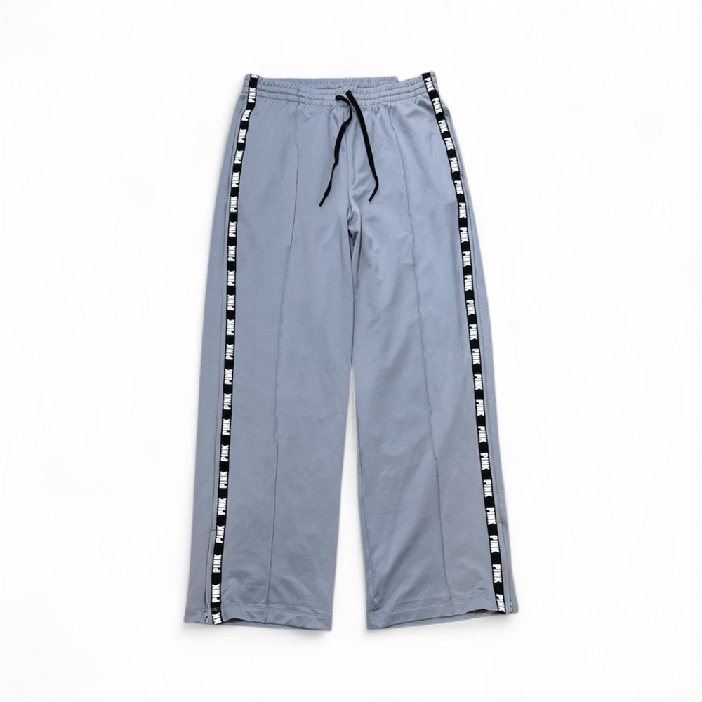 PINK Light Gray Joggers with Black Accents